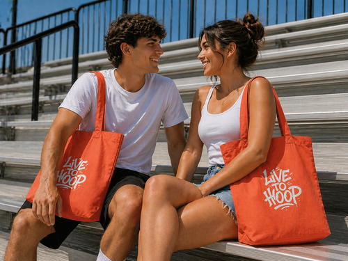 Live to Hoop 90s True Drip Brights Tote Bag